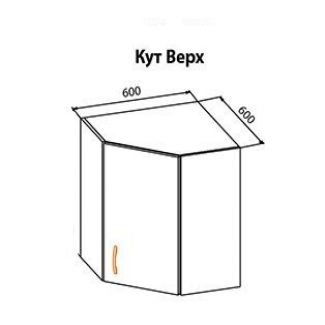 Кухня Гамма лак кут верх 60х60 Мебель Сервіс