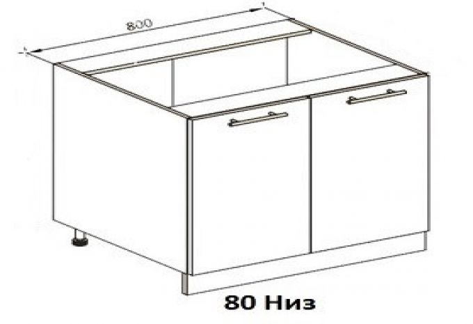 Кухня Гамма лак Н80 Мебель Сервис