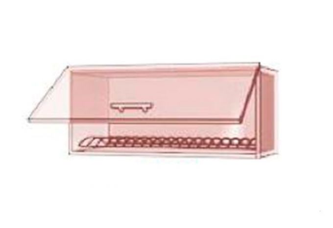 Кухня В-63 витрина Mirror Gloss