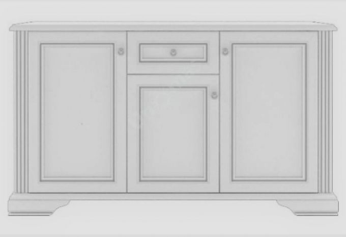 ВАЙТ Комод 3D1S