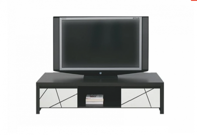 BRW Каспиан Тумба РТВ RTV2S/14/40 (венге магия/белый снег)