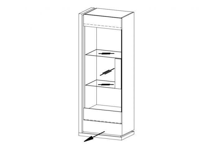 Taranko Витрина SI-W1/2 L/P 'SIENA'