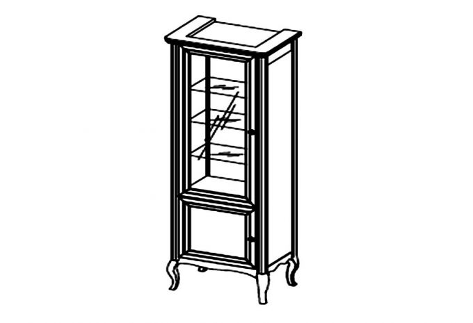 Taranko Витрина PR-W1/2 L/P 'PRATO' (с подсветкой)