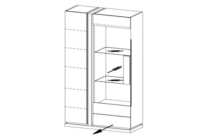 Taranko Витрина SI-W2 L/P 'SIENA'