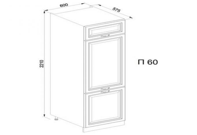 Кухня Роксана пенал П 60