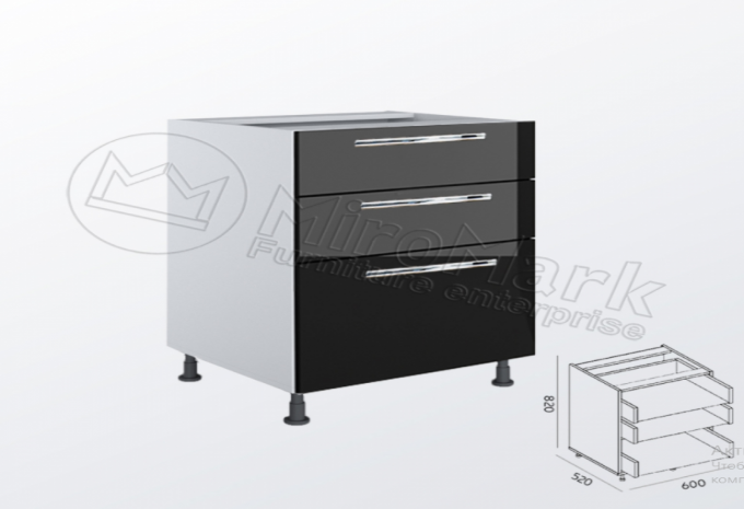 Нижня секція 60Н3ШХ/820 Бостон Miromark