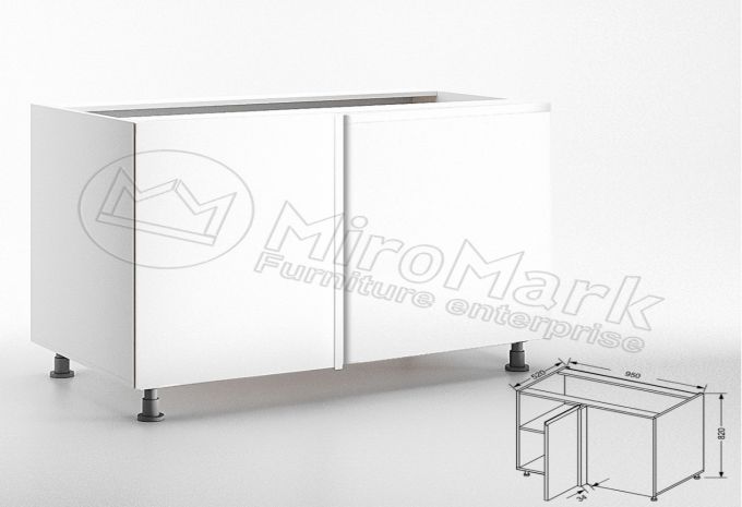 Нижня Секція 90НКП/820 Л/П Куток Прямий Millennium MiroMark