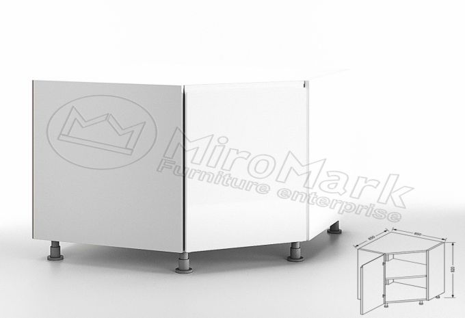 Нижня Секція 90НКТ/820 Л/П Куток Трапецiя 45° Millennium MiroMark