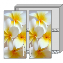Кухня В-81 фотодрук Mirror Gloss