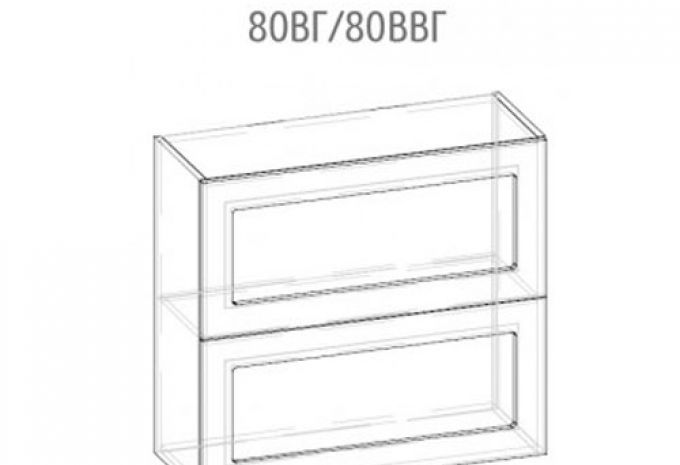 80 верх витрина Г (Гамма Матовая)