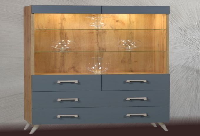 СКАЙ Вітрина 2-но дверна (НОРВЕН/NORVEN)