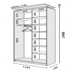 Корпус 2Д шафи Loft 1100х450х2200 (2400) 