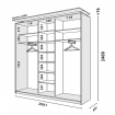 Корпус 3Д шафи Loft 2000х450х2200 (2400)