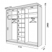 Корпус 3Д шафи Loft 2100х450х2200 (2400)