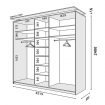 Корпус 3Д шкафа Loft 2200х600х2200 (2400)