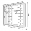Корпус 3Д шафи Loft 2400х600х2200 (2400)