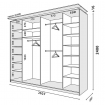 Корпус 3Д шкафа Loft 2630х600х2200 (2400)W