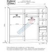 Шафа-купе Хай-Тек 440см. Ф-5850/Ф-5851 6Д без ящ.