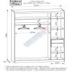 Шафа-купе Сопрано з дзеркалом 150см. Ф-5718/Ф-5719 2Д без ящ.