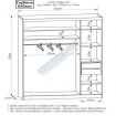 Шафа-купе Сопрано з дзеркалом 320см. Ф-5740/Ф-5741 4Д без ящ.