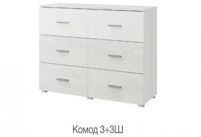 Комод 3Ш+3Ш Ромбо