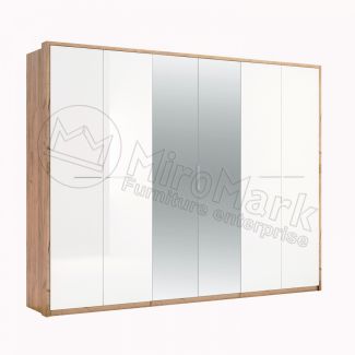 Шкаф 6 дв. Ники (Глянец) MiroMark
