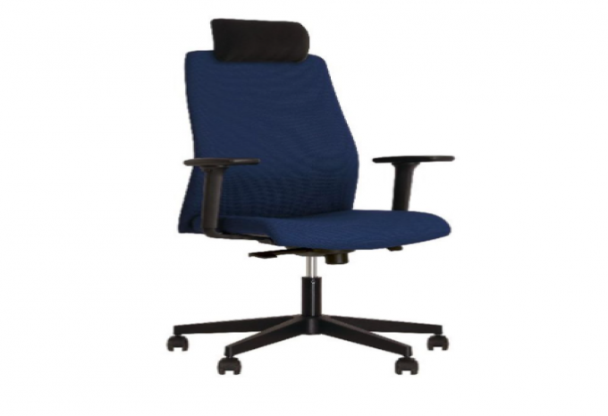 Кресло SOLO R HR black ST PL70