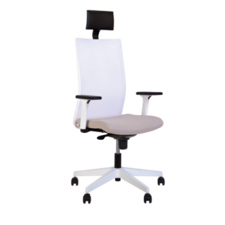 Кресло AIR R HR NET white ES PL71 RN
