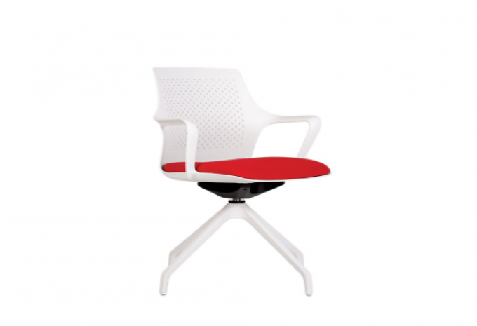 Кресло GEMINA white SWG PL68-4S
