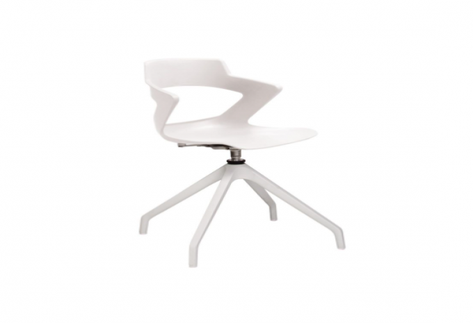 Кресло ZENITH plast white PL68W-4S