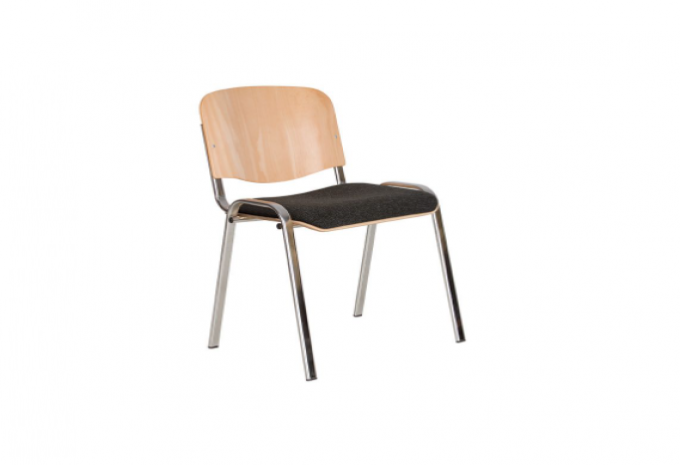 Стул ISO wood plus combi chrome