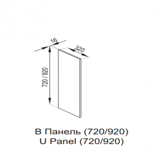 Кухня Марта панель В 720х320
