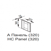 Кухня Домініка Панель А (h-320)