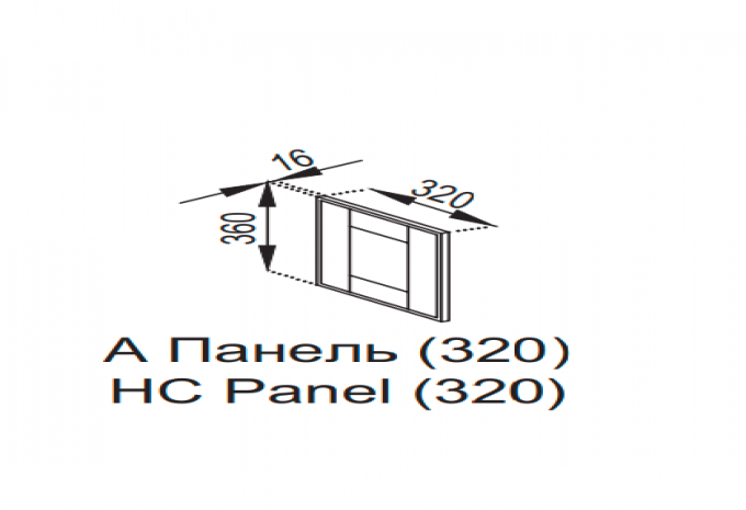 Кухня Домініка Панель А (h-320)