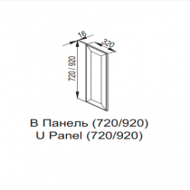 Кухня Марго В панель (h-920)