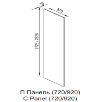 Кухня Оля П панель (h-720)