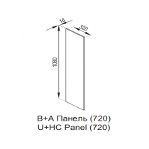 Кухня Оля В+А Панель (h-720)