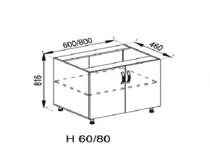 Кухня Прованс нижняя секция Н 60