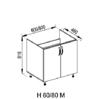 Кухня Прованс нижняя секция Н 60М