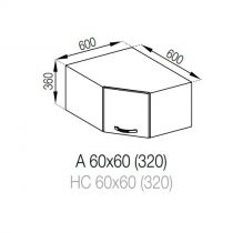 Кухня Прованс Верхня секція А 60х60