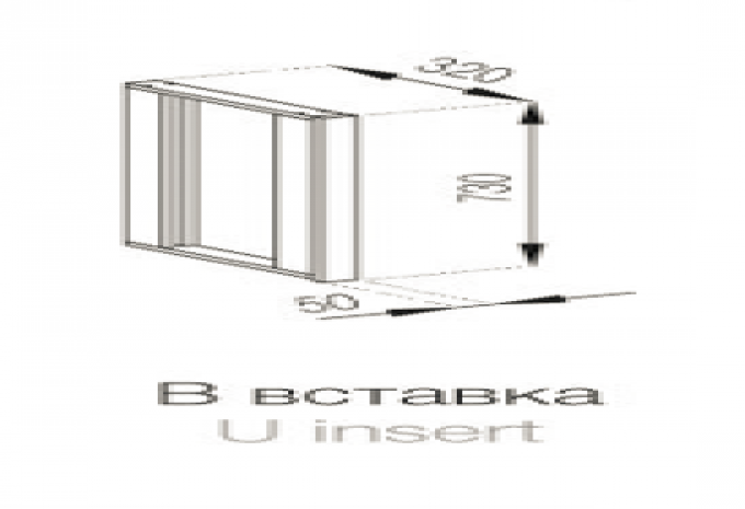 Кухня Прованс верхня вставка В (h-720)