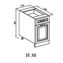 Кухня Роксана нижняя секция Н 30