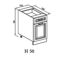 Кухня Роксана нижняя секция Н 50