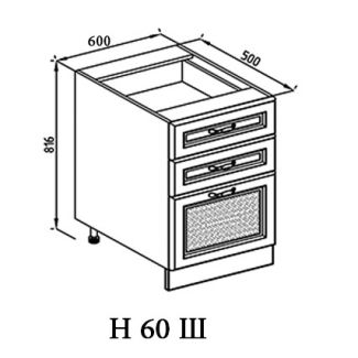 Кухня Роксана нижня секція Н 60Ш