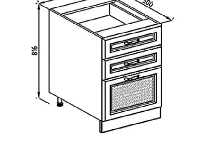 Кухня Роксана нижняя секция Н 70Ш