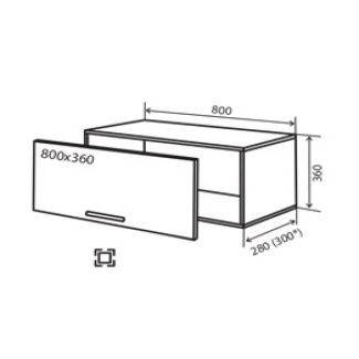 Mirror Gloss Верхняя секция ОКАП 80х36 (11)