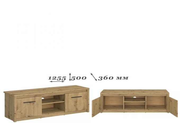 AYSON Тумба ТВ SZFK RTV 2D/125