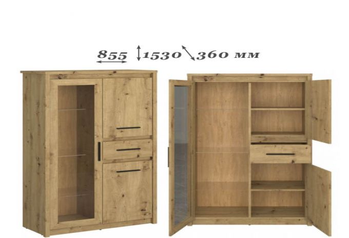 AYSON Витрина WIT NIS 2D1W1S